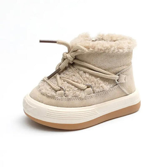 Unisex Winter Boots - Plush Lining, Zipper & Non-Slip Sole