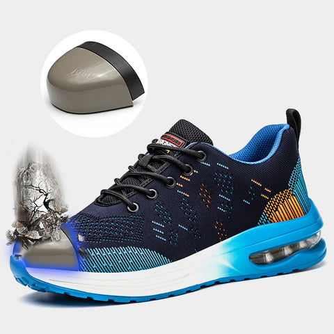 Breathing-Active Security Sneakers with Steel Toe for Men