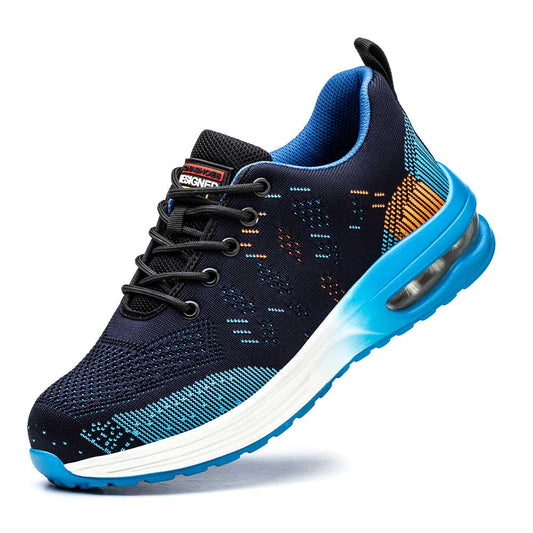 Breathing-Active Security Sneakers with Steel Toe for Men