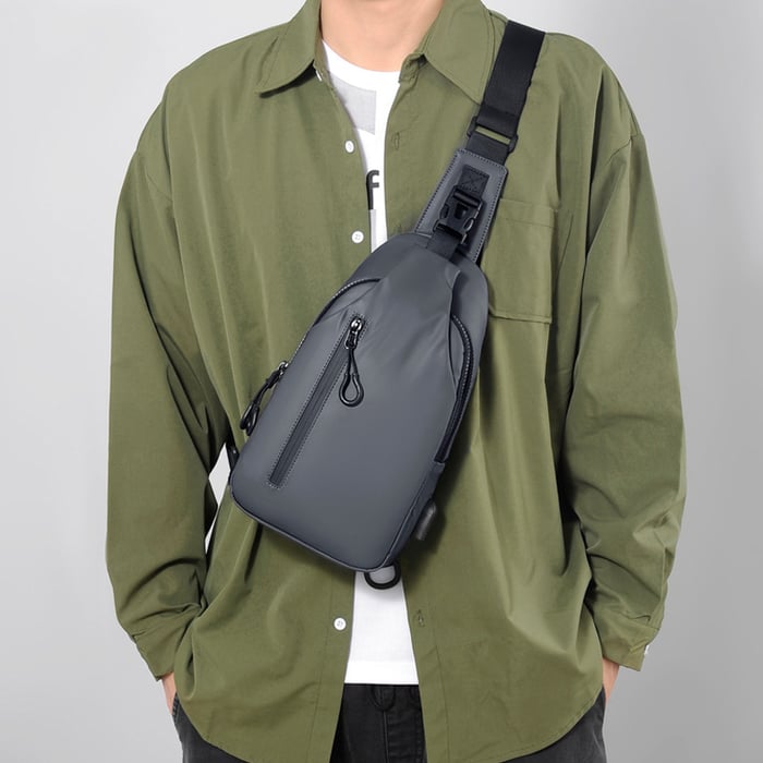 Travel Safe Lightweight Water-Resistant Shoulder Bag
