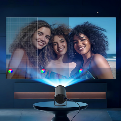 Cinemapro Mini Projector for Home Theater, 4K Ultra-HD Quality