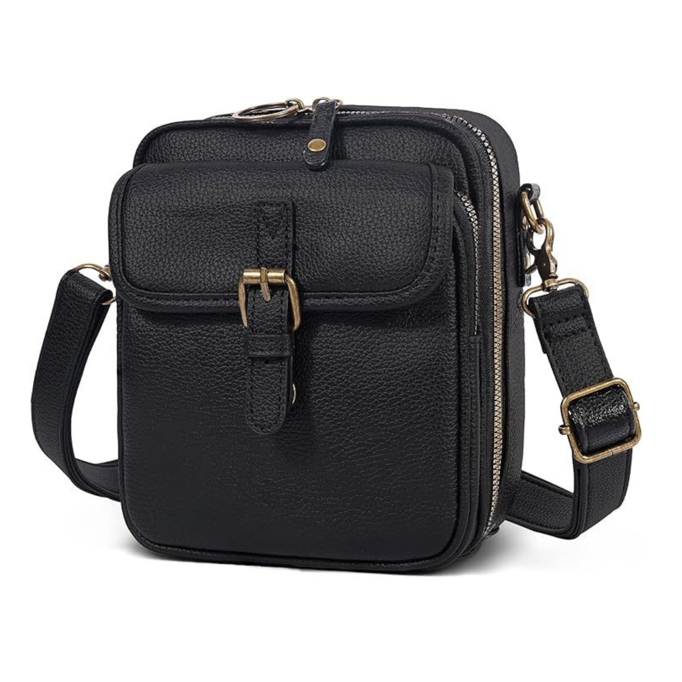 Compact Leather Axle Crossbody Bag for Stylish Women
