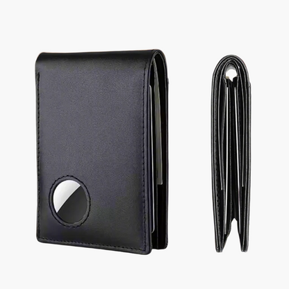 Securewallet Black Stylish Men's Wallet with Airtag Slot