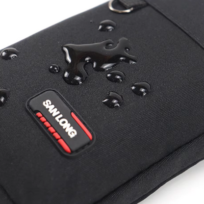 Runguard Pro Black Waterproof Waist Bag for Sports and Hiking
