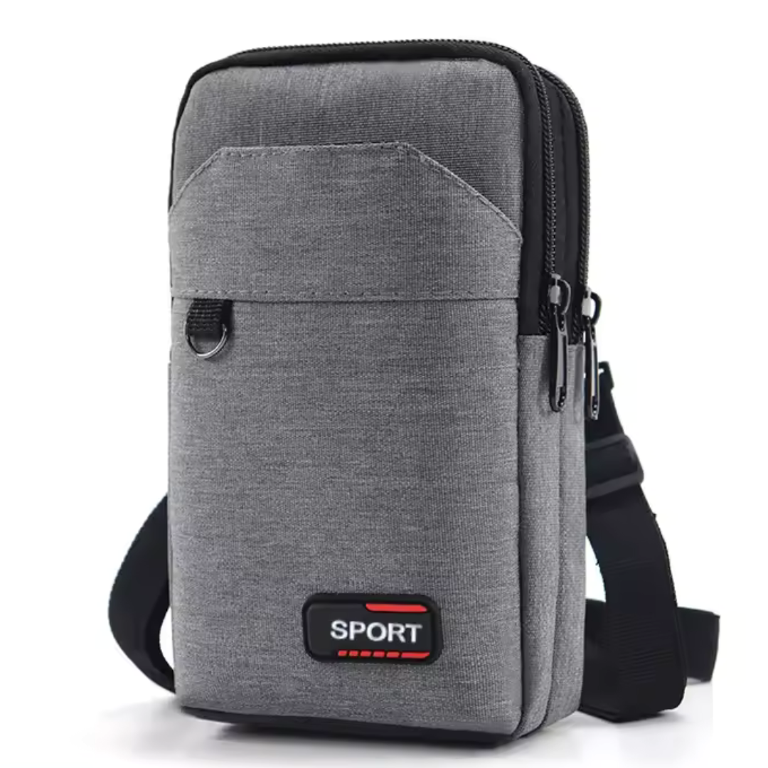 Runguard Pro Gray Waterproof Waist Bag for Sports Activities