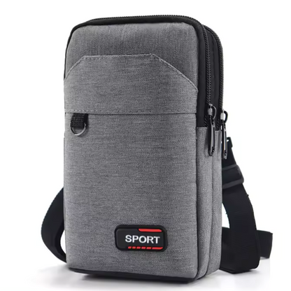 Runguard Pro Gray Waterproof Waist Bag for Sports Activities