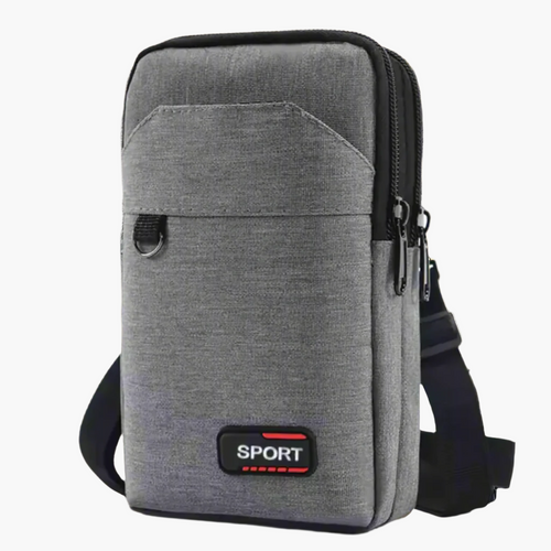 Runguard Pro Gray Waterproof Waist Bag for Sports Activities