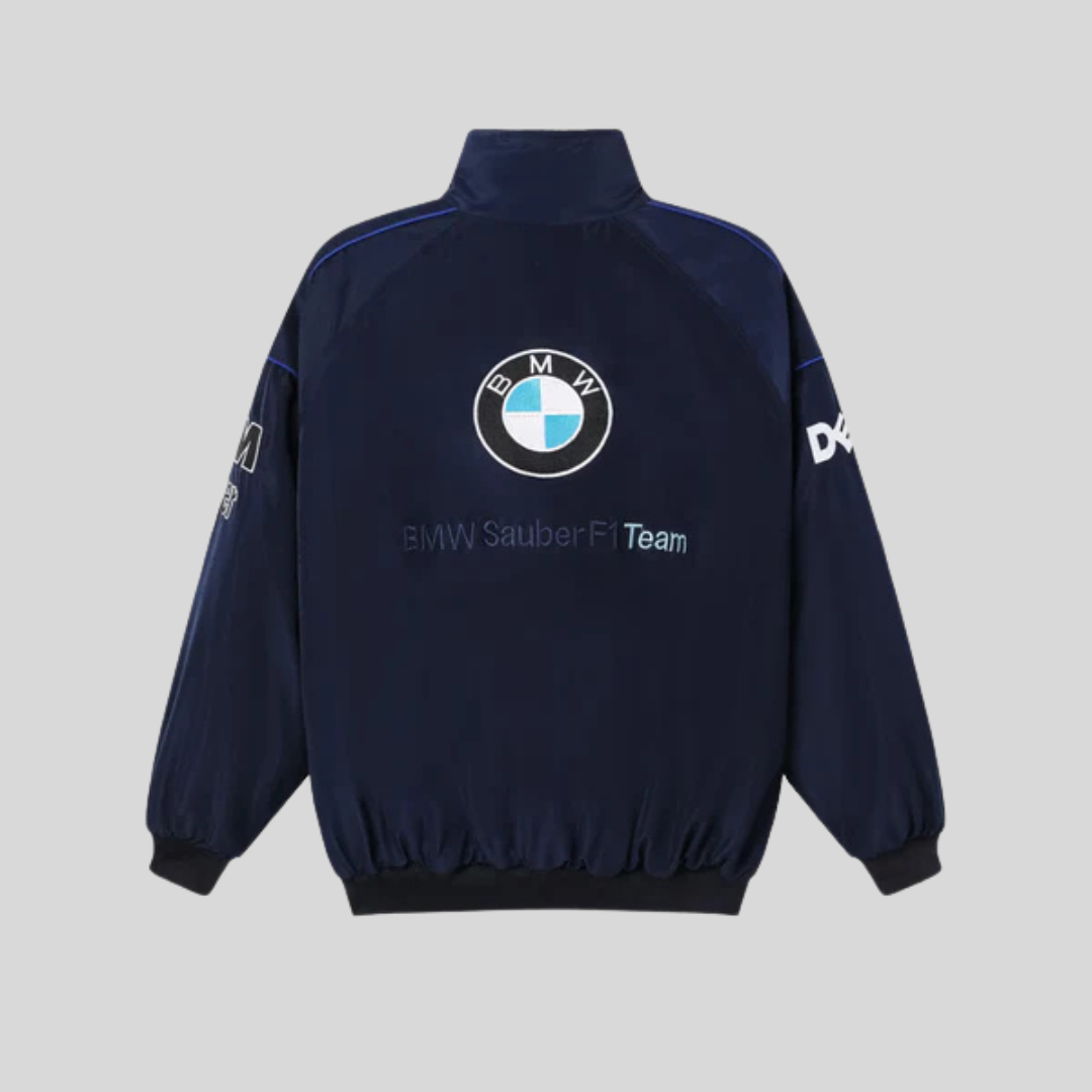 Unisex BMW Racing Bomber Jacket for Motorsports Enthusiasts
