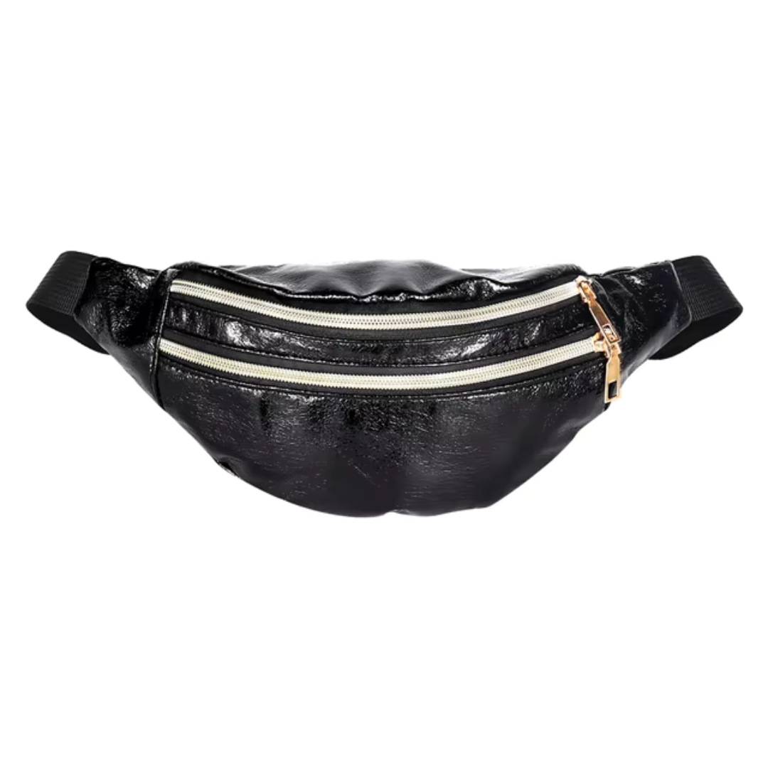 Glittering Waist Bag In Rainbow Colors Trendy Practical