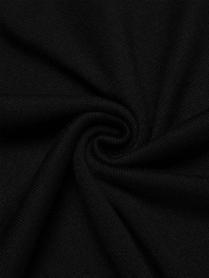 Black Sweater with Half Zipper - Stylish & Comfortable
