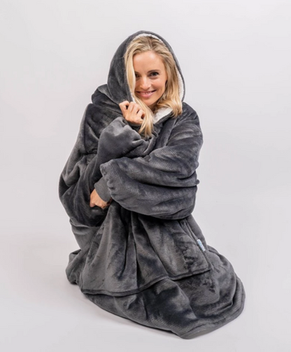 Huggie Hoodie Lovely Large Blanket With Sleeves