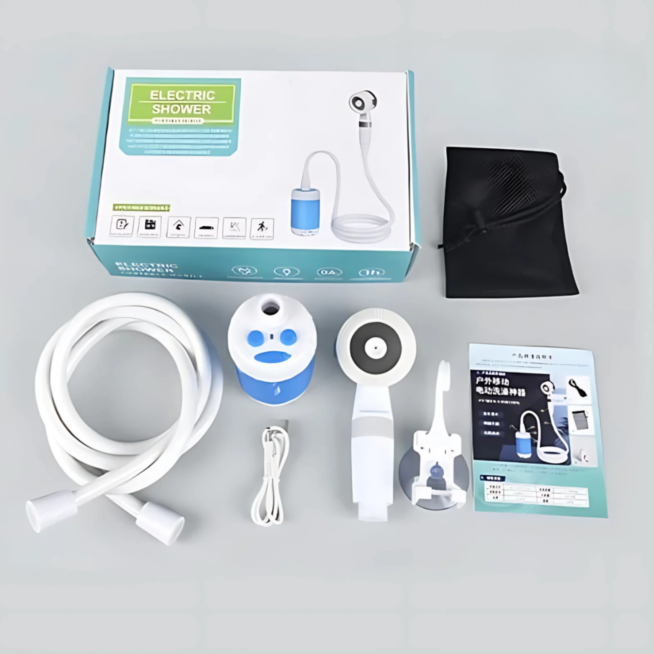 Portable Outdoor Camping Shower with Comfort