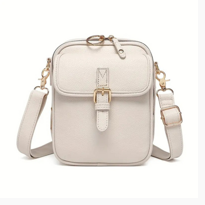Compact Leather Axle Crossbody Bag for Stylish Women