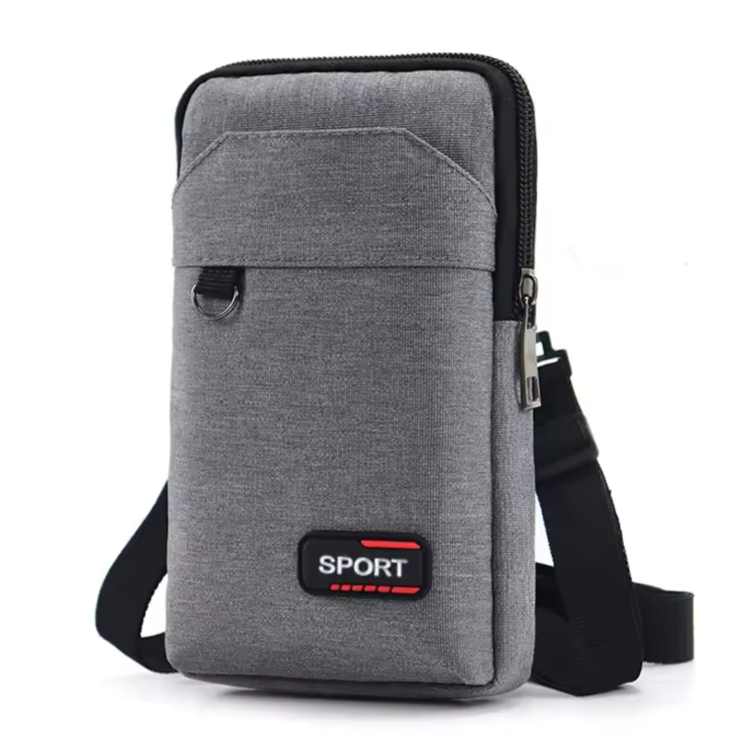Runguard Pro Gray Waterproof Waist Bag for Sports Activities