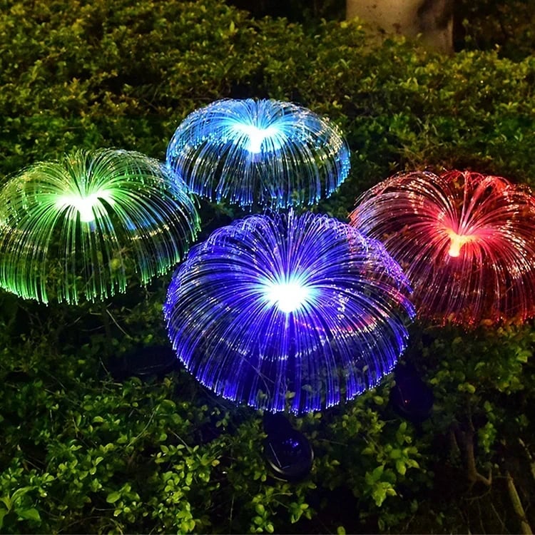 Solar Cell Lamps For The Garden Jellyfish Color Change And