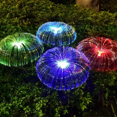 Solar Cell Lamps For The Garden Jellyfish Color Change And