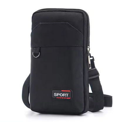 Runguard Pro Black Waterproof Waist Bag for Sports and Hiking