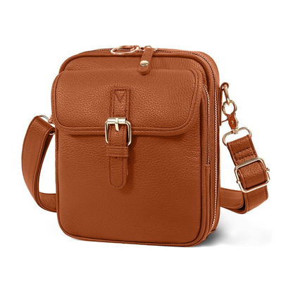 Compact Leather Axle Crossbody Bag for Stylish Women