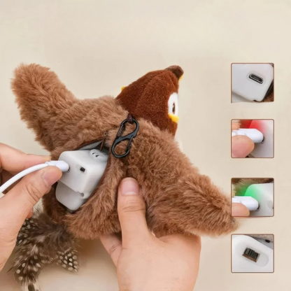 Bird-Shaped Cat Toy for Movement Stimulation