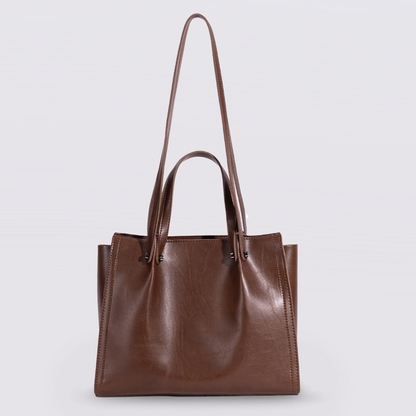 Citytote Coffee Brown Women's Stylish Shoulder Tote Bag