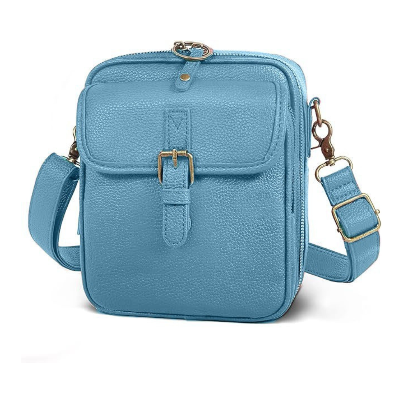 Compact Leather Axle Crossbody Bag for Stylish Women