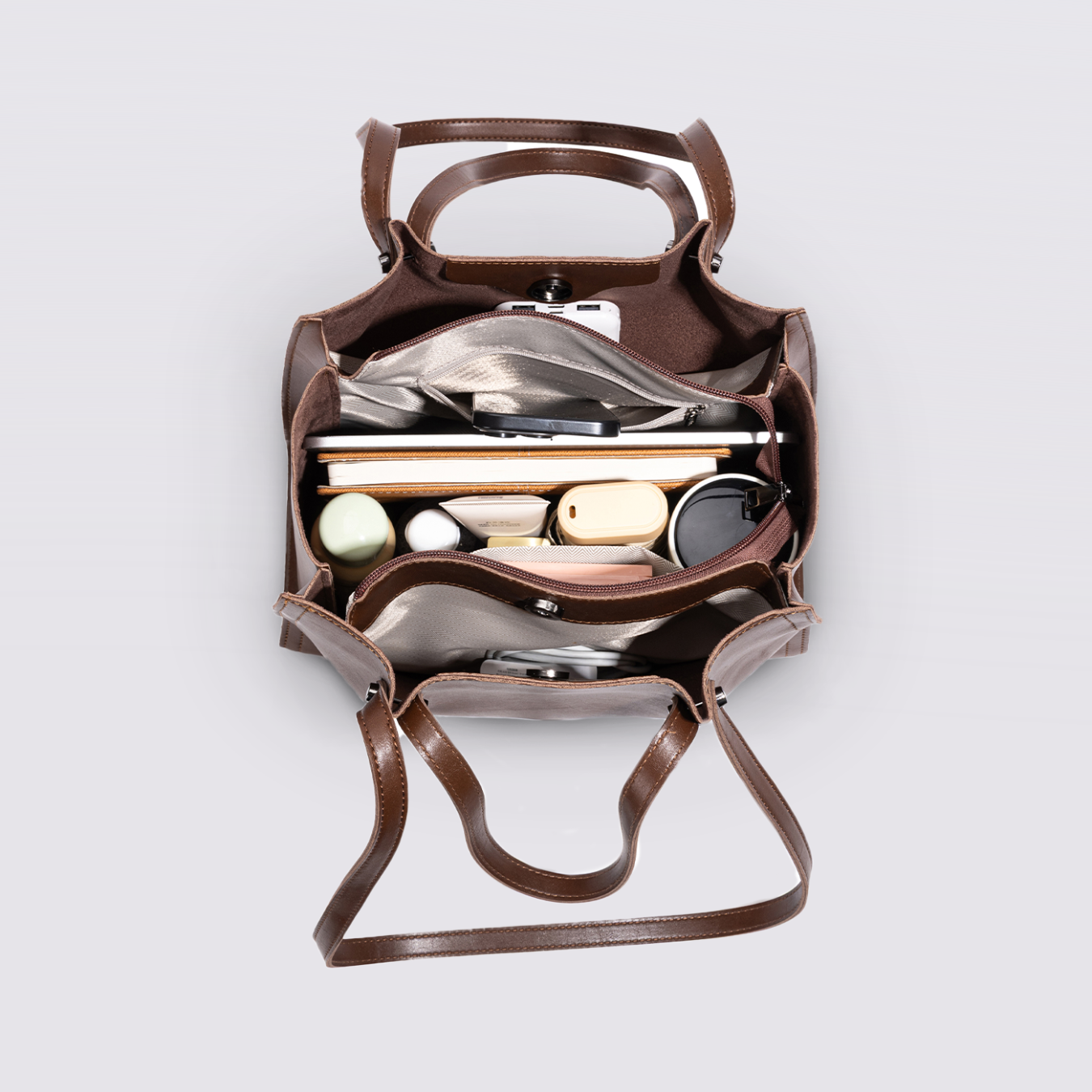 Citytote Coffee Brown Women's Stylish Shoulder Tote Bag
