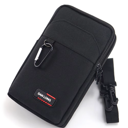 Runguard Pro Black Waterproof Waist Bag for Sports and Hiking
