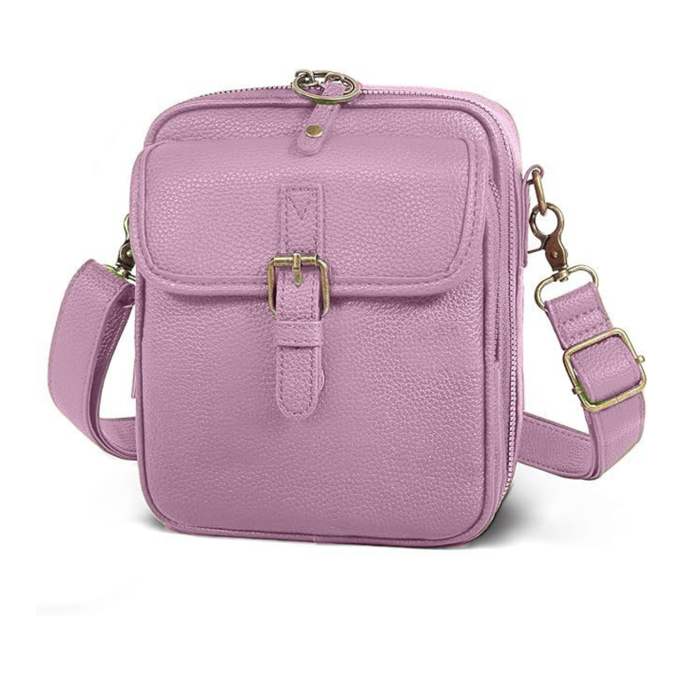 Compact Leather Axle Crossbody Bag for Stylish Women
