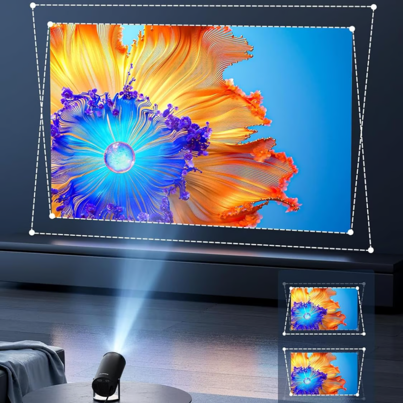 Cinemapro Mini Projector for Home Theater, 4K Ultra-HD Quality