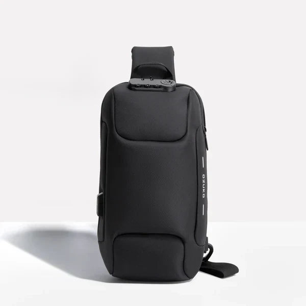 Crossbody Shoulder Bag with Hidden Zipper