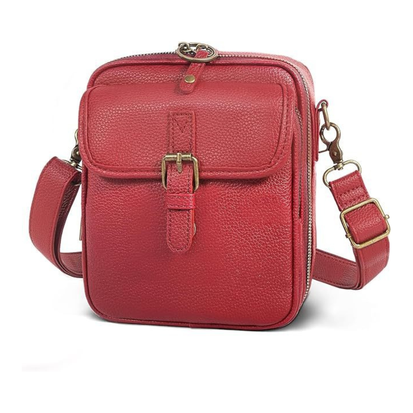 Compact Leather Axle Crossbody Bag for Stylish Women