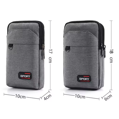 Runguard Pro Gray Waterproof Waist Bag for Sports Activities