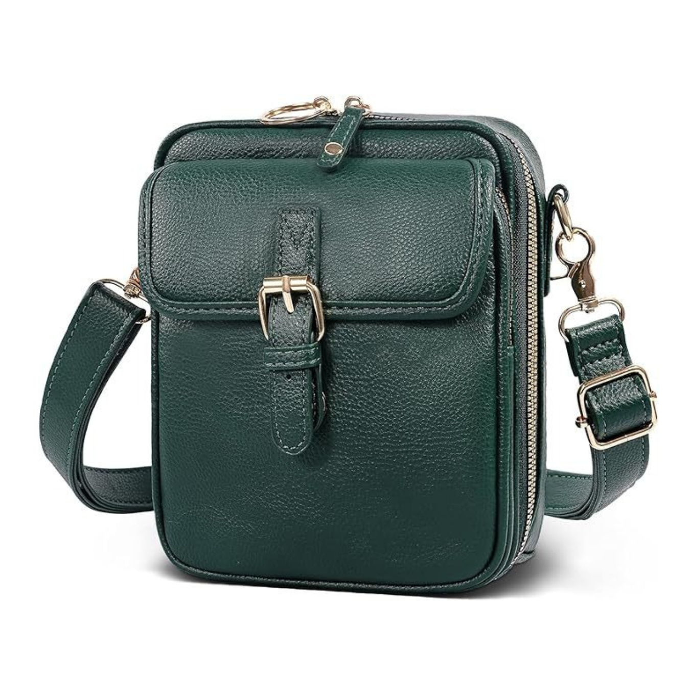 Compact Leather Axle Crossbody Bag for Stylish Women