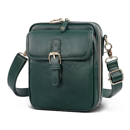 Compact Leather Axle Crossbody Bag for Stylish Women