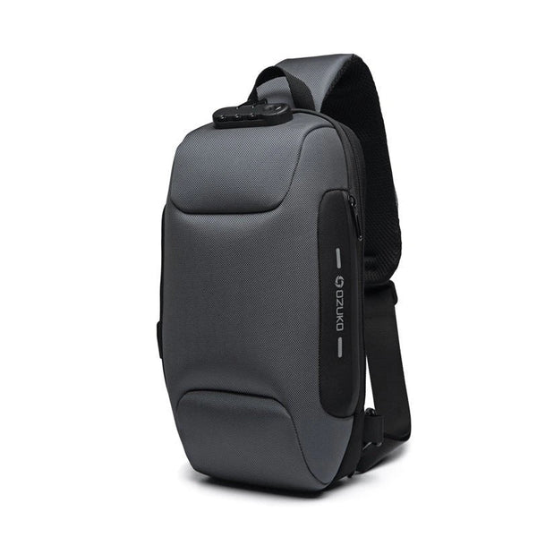 Crossbody Shoulder Bag with Hidden Zipper