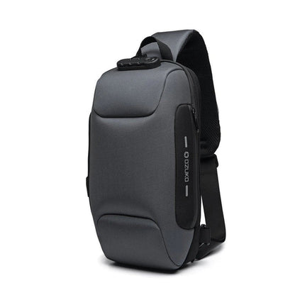 Crossbody Shoulder Bag with Hidden Zipper