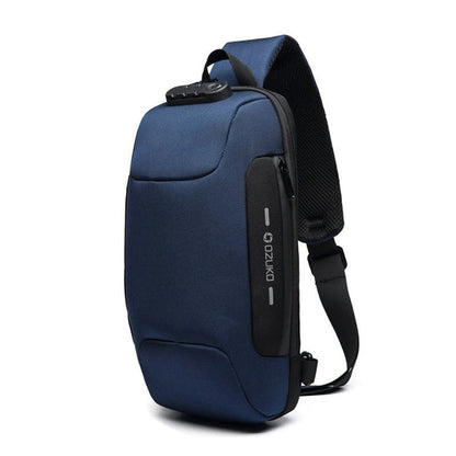 Crossbody Shoulder Bag with Hidden Zipper