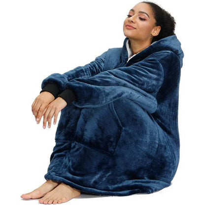 Huggie Hoodie Lovely Large Blanket With Sleeves