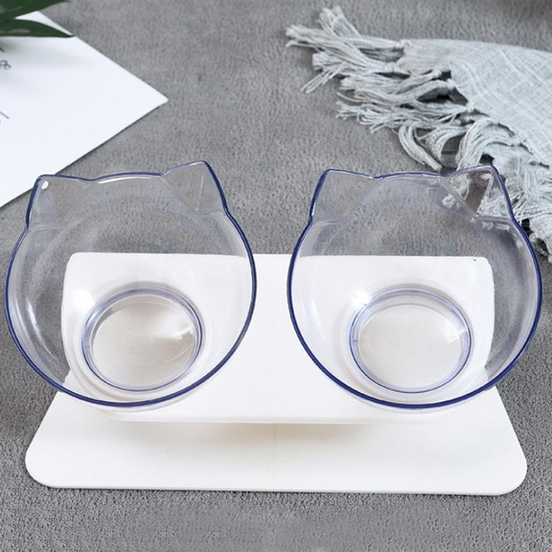 Raised Cat Bowls to Prevent Fast Eating & Stomach Issues