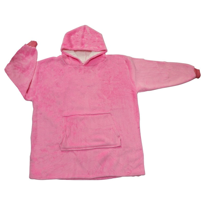 Huggie Hoodie Lovely Large Blanket With Sleeves