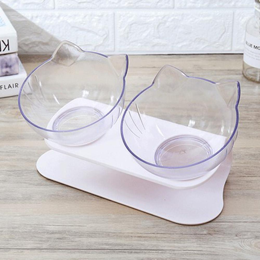 Raised Cat Bowls to Prevent Fast Eating & Stomach Issues