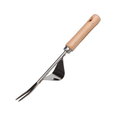 Ergonomic Stainless Steel Weed Removal Tool with Ash Handle
