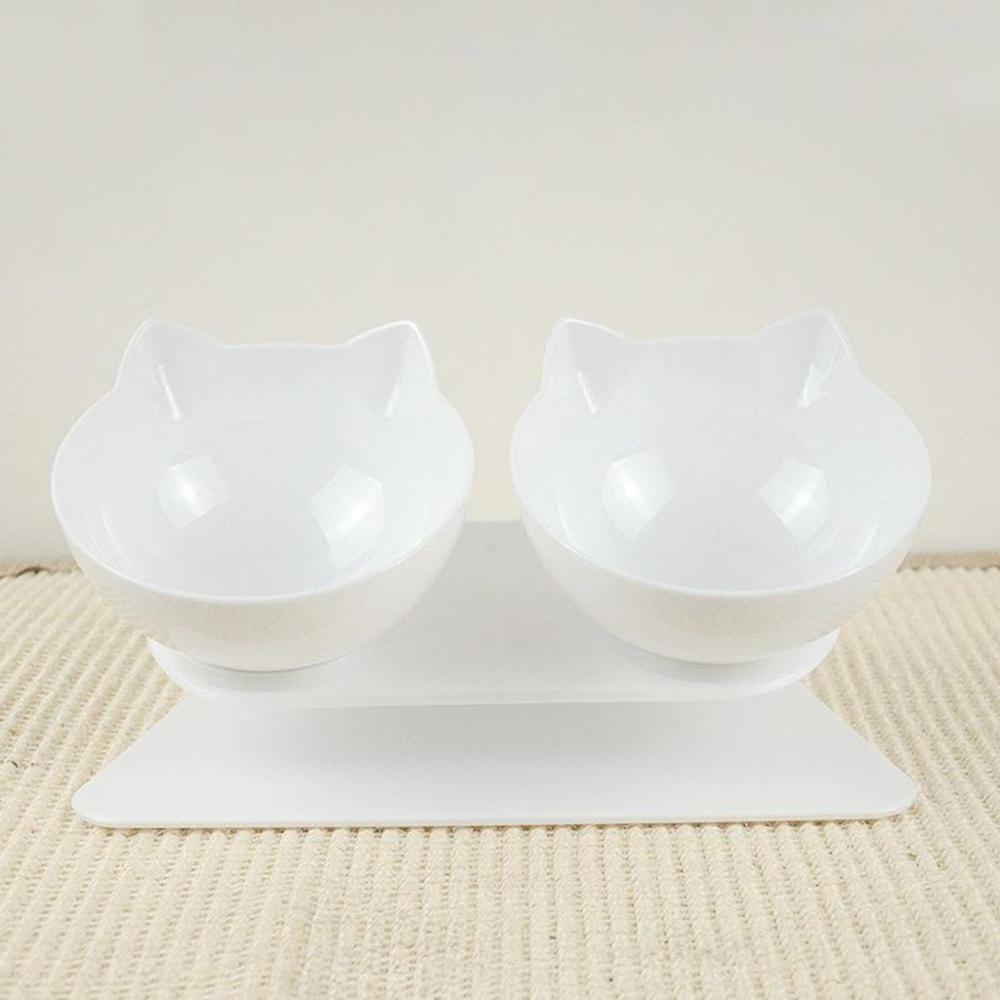 Raised Cat Bowls to Prevent Fast Eating & Stomach Issues