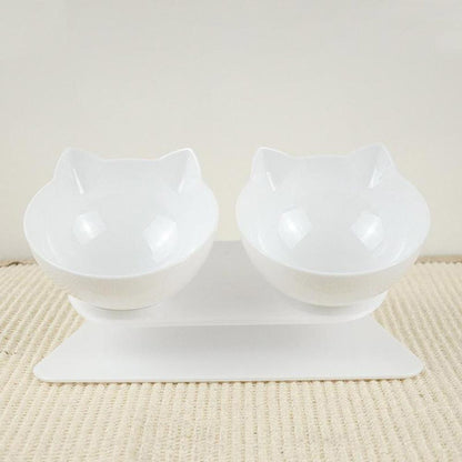 Raised Cat Bowls to Prevent Fast Eating & Stomach Issues