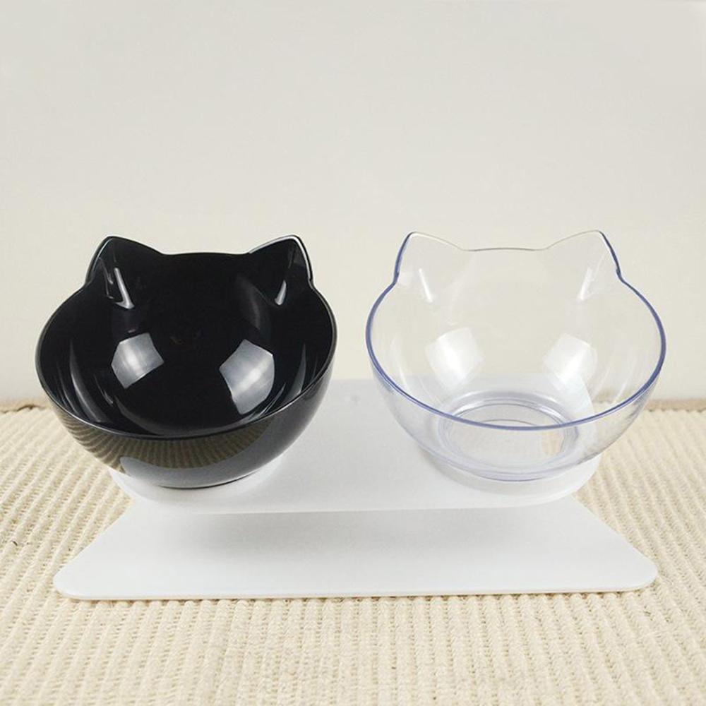 Raised Cat Bowls to Prevent Fast Eating & Stomach Issues