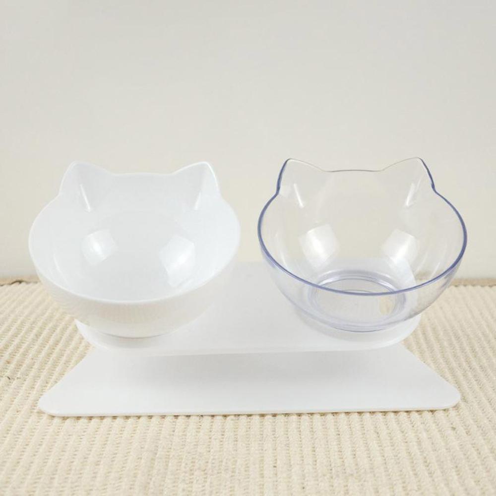 Raised Cat Bowls to Prevent Fast Eating & Stomach Issues