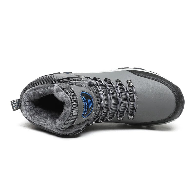 Men's Winter Shoes - Waterproof, Plush Lining & Slip-Resistant
