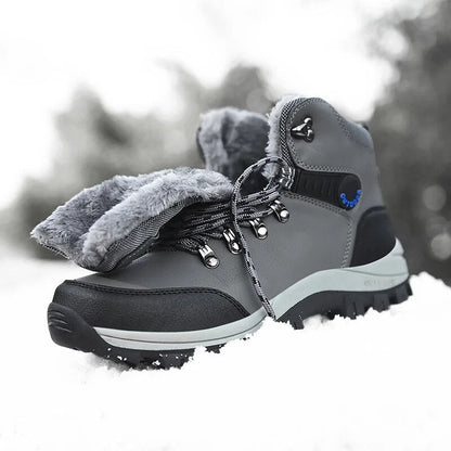 Men's Winter Shoes - Waterproof, Plush Lining & Slip-Resistant
