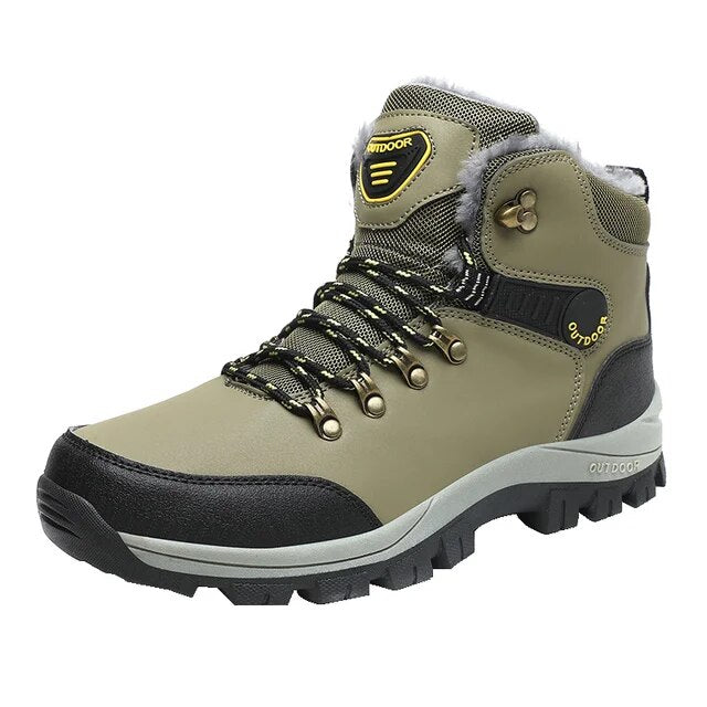 Men's Winter Shoes - Waterproof, Plush Lining & Slip-Resistant