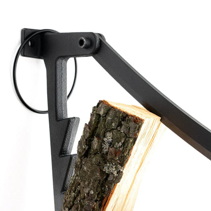 Wood Bracket for Easy Wood Splitting without an Axe for Fireplace